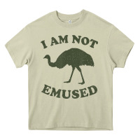 Mossy funny not emu sed emu   not amused ostrich bird Heavy Core Tee - linhVisuals