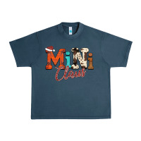 Midnight Navy Mini Claus Urban Heavy Tee - CowhideDigitalArt