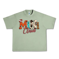 Oil Green Mini Claus Urban Heavy Tee - CowhideDigitalArt