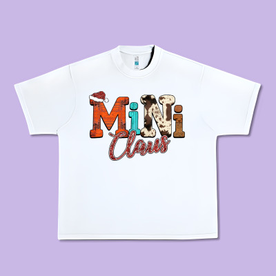 Mini Claus Urban Heavy Tee Designed By Cowhidedigitalart