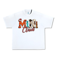 White Mini Claus Urban Heavy Tee - CowhideDigitalArt