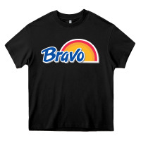 Black bravo supermarket Heavy Core Tee - linhVisuals