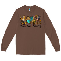 Chestnut peace love duroc pig Long Sleeve Tee - LillyAllenDesigns