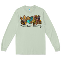 Matcha peace love duroc pig Long Sleeve Tee - LillyAllenDesigns