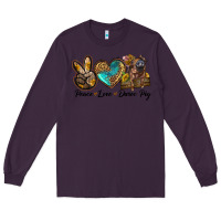 Plum peace love duroc pig Long Sleeve Tee - LillyAllenDesigns