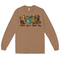 Toasted Coconut peace love duroc pig Long Sleeve Tee - LillyAllenDesigns