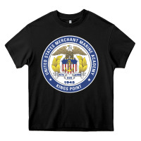 Black United States Merchant Marine Academy Heavy Core Tee - linhVisuals