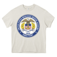 Cream United States Merchant Marine Academy Heavy Core Tee - linhVisuals
