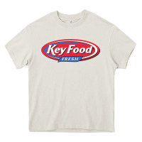 Cream keyfood fresh Heavy Core Tee - linhVisuals