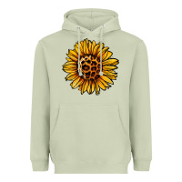 Matcha sunflower leopard Heavyweight Hoodie - Jasminsmagicworld