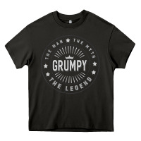 Graphic 365 Grumpy The Legend Men Funny Gift Heavy Core Tee | Teevron