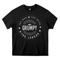 Black graphic 365 grumpy the legend men funny gift Heavy Core Tee - linhVisuals