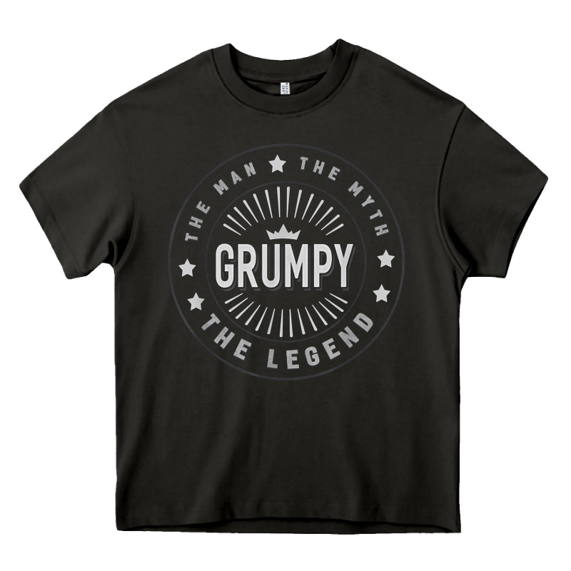 Graphic 365 Grumpy The Legend Men Funny Gift Heavy Core Tee by linhVisuals | Teevron