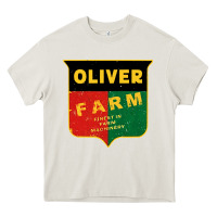 Cream oliver farm Heavy Core Tee - linhVisuals