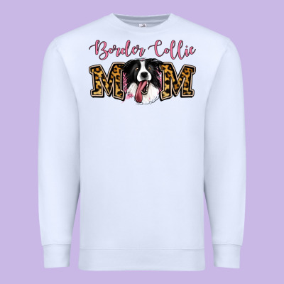 Border Collie Mom Premium Sweatshirt Designed By Jasminsmagicworld