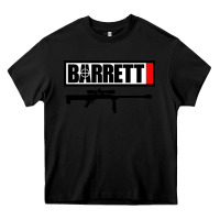 Black barrett firearm company Heavy Core Tee - linhVisuals