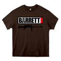 Chocolate Brown barrett firearm company Heavy Core Tee - linhVisuals