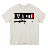 Cream barrett firearm company Heavy Core Tee - linhVisuals