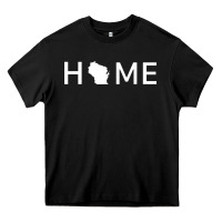 Black home in wisconsin love u.s Heavy Core Tee - linhVisuals