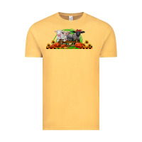 Vintage Mustard halloween baby sheeps Vintage Tee - LillyAllenDesigns