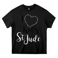 Black i love and heart the kids of st jude shirt for runners Heavy Core Tee - linhVisuals