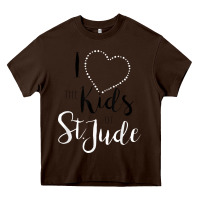 Chocolate Brown i love and heart the kids of st jude shirt for runners Heavy Core Tee - linhVisuals