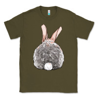 Army Green Easter bunny back view Classic Tee - OliviaCreatesArt