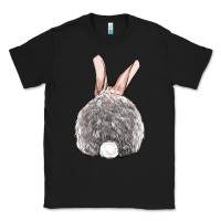 Black Easter bunny back view Classic Tee - OliviaCreatesArt