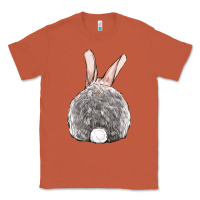 Copper Easter bunny back view Classic Tee - OliviaCreatesArt
