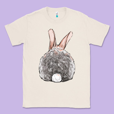 Easter Bunny Back View Classic Tee Designed By Oliviacreatesart