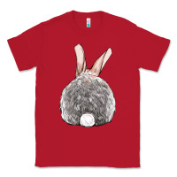 Red Easter bunny back view Classic Tee - OliviaCreatesArt