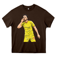 Chocolate Brown Diogo Jota Heavy Core Tee - linhVisuals