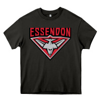 Asphalt essendon fc Heavy Core Tee - linhVisuals