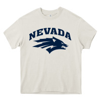 Cream nevada wolf pack Heavy Core Tee - linhVisuals
