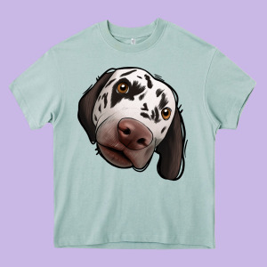Dalmatian Heavy Core Tee Designed By Jasminsmagicworld