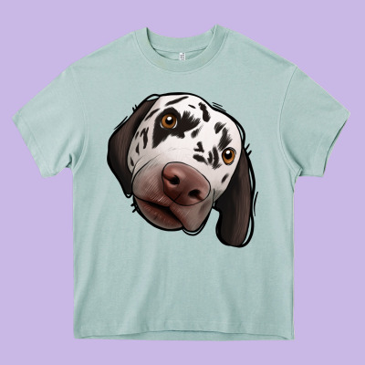 Dalmatian Heavy Core Tee Designed By Jasminsmagicworld
