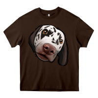 Chocolate Brown Dalmatian Heavy Core Tee - Jasminsmagicworld