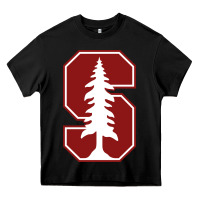 Black stanford cardinal Heavy Core Tee - linhVisuals