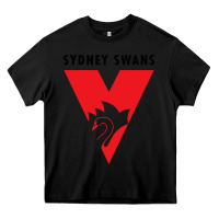 Black sydney swans Heavy Core Tee - linhVisuals