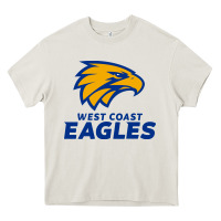 Cream west coast eagles Heavy Core Tee - linhVisuals