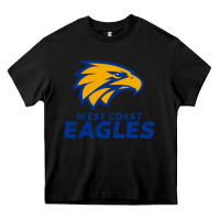 Black west coast eagles Heavy Core Tee - linhVisuals