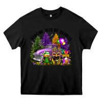 Black mardi gras hanging with my gnomies Heavy Core Tee - FaDigitalArtStudio