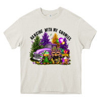 Cream mardi gras hanging with my gnomies Heavy Core Tee - FaDigitalArtStudio