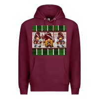 Burgundy football gnomes Premium Hoodie - BarkalooDesign