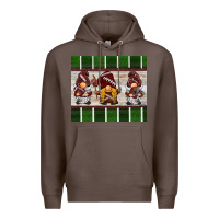 Coffee football gnomes Premium Hoodie - BarkalooDesign