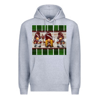 Heather Grey football gnomes Premium Hoodie - BarkalooDesign