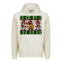 Oatmeal Heather football gnomes Premium Hoodie - BarkalooDesign