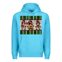 Ocean Blue football gnomes Premium Hoodie - BarkalooDesign