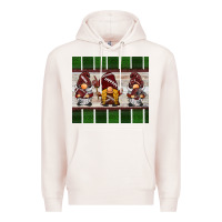 Pale Pink football gnomes Premium Hoodie - BarkalooDesign