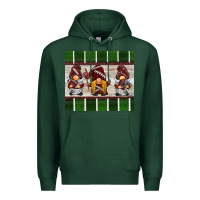 Sports Green football gnomes Premium Hoodie - BarkalooDesign